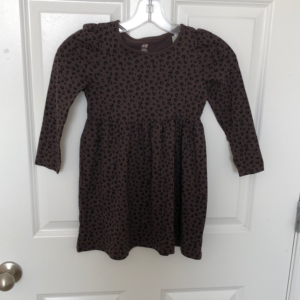 H&M girls cheetah print dress